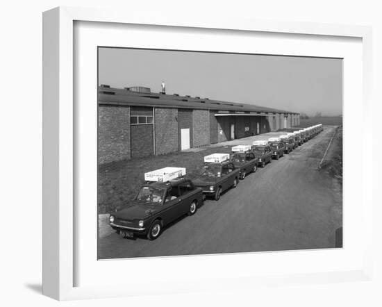 A Fleet of 1965 Hillman Imps, Selby, North Yorkshire, 1965-Michael Walters-Framed Photographic Print