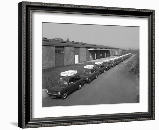 A Fleet of 1965 Hillman Imps, Selby, North Yorkshire, 1965-Michael Walters-Framed Photographic Print