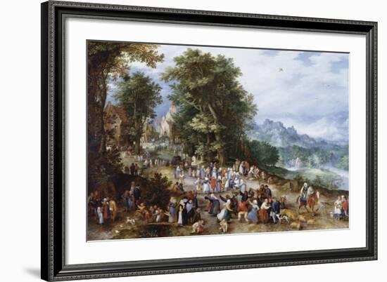 A Flemish Fair-Pieter Bruegel the Elder-Framed Premium Giclee Print