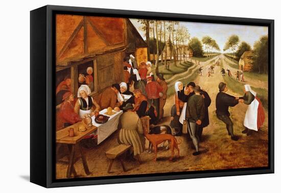 A Flemish Kermesse-Pieter Brueghel the Younger-Framed Premier Image Canvas