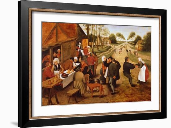 A Flemish Kermesse-Pieter Brueghel the Younger-Framed Giclee Print