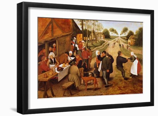 A Flemish Kermesse-Pieter Brueghel the Younger-Framed Giclee Print