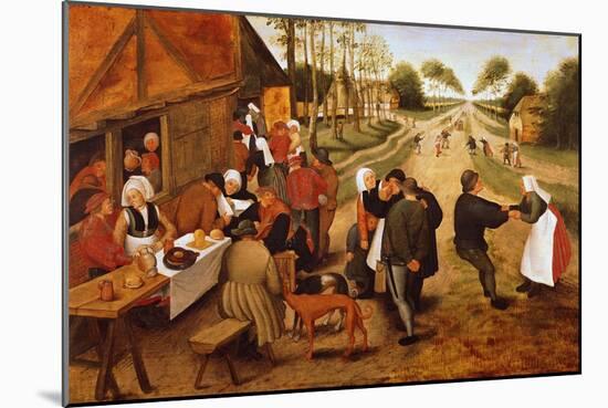 A Flemish Kermesse-Pieter Brueghel the Younger-Mounted Giclee Print