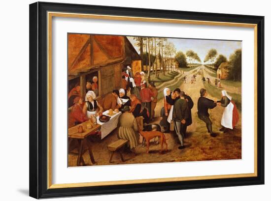 A Flemish Kermesse-Pieter Brueghel the Younger-Framed Giclee Print