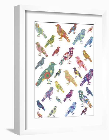 A Flock of Birds-Clara Wells-Framed Giclee Print