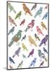 A Flock of Birds-Clara Wells-Mounted Giclee Print