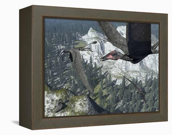 A Flock of Dorygnathus-Stocktrek Images-Framed Premier Image Canvas