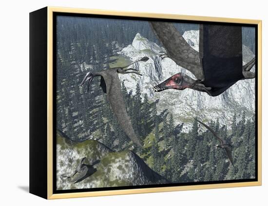 A Flock of Dorygnathus-Stocktrek Images-Framed Premier Image Canvas