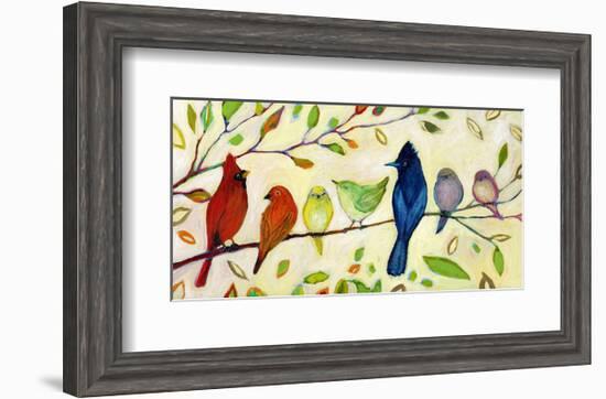 A Flock of Many Colors-Jennifer Lommers-Framed Art Print