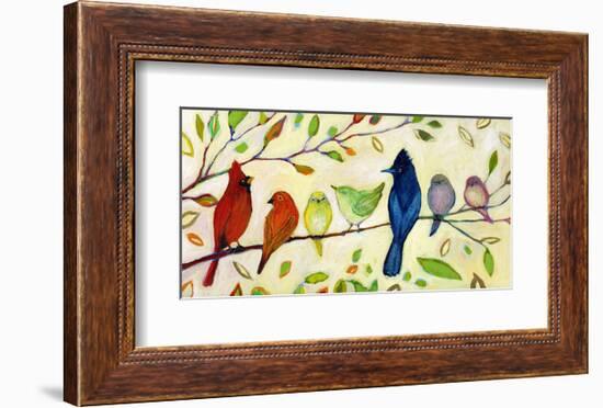 A Flock of Many Colors-Jennifer Lommers-Framed Art Print