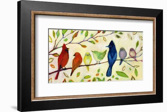 A Flock of Many Colors-Jennifer Lommers-Framed Art Print