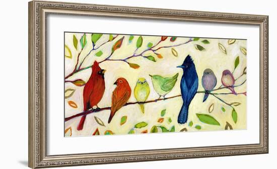 A Flock of Many Colors-Jennifer Lommers-Framed Giclee Print