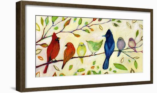 A Flock of Many Colors-Jennifer Lommers-Framed Giclee Print