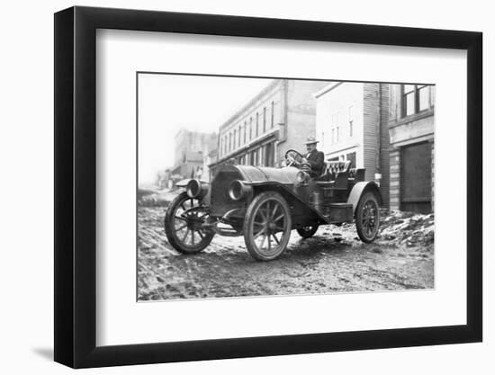 A Flooded Street in Pueblo, Colorado, Ca. 1921-null-Framed Photographic Print