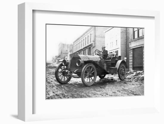 A Flooded Street in Pueblo, Colorado, Ca. 1921-null-Framed Photographic Print