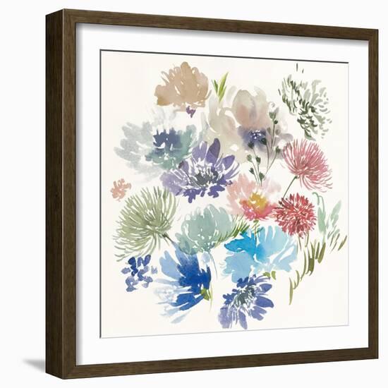 A Floral Flourish II-Aria K-Framed Art Print