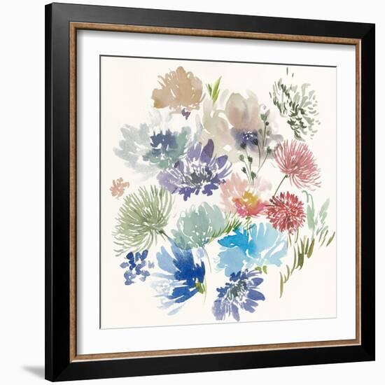 A Floral Flourish II-Aria K-Framed Art Print