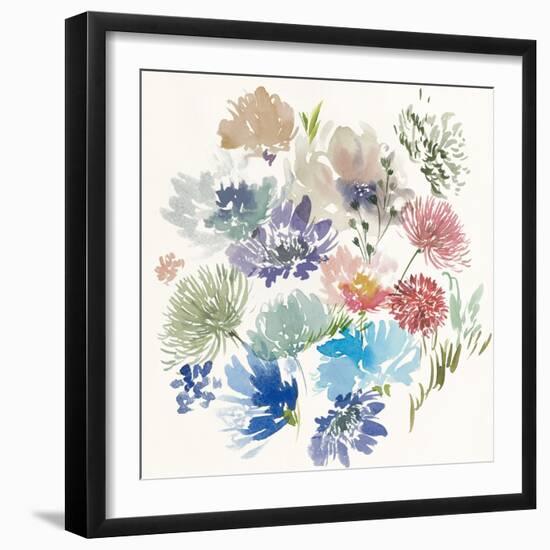 A Floral Flourish II-Aria K-Framed Art Print