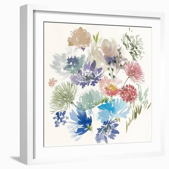 A Floral Flourish II-Aria K-Framed Art Print