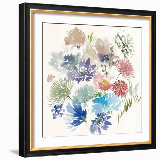 A Floral Flourish II-Aria K-Framed Art Print