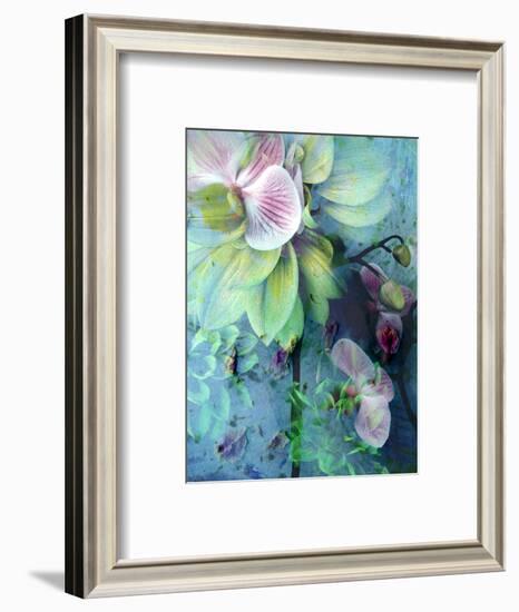 A Floral Montage of Dahlia and Orchid-Alaya Gadeh-Framed Photographic Print