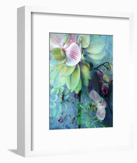 A Floral Montage of Dahlia and Orchid-Alaya Gadeh-Framed Photographic Print