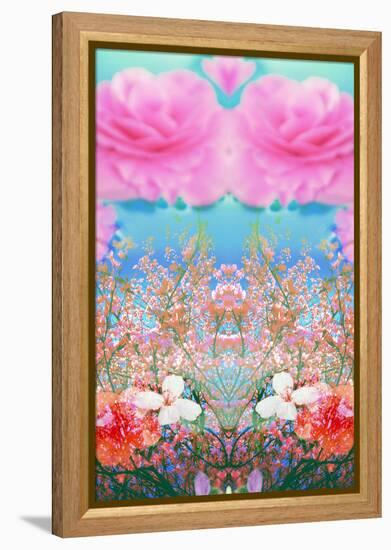 A Floral Montage of Flowers and Trees-Alaya Gadeh-Framed Premier Image Canvas