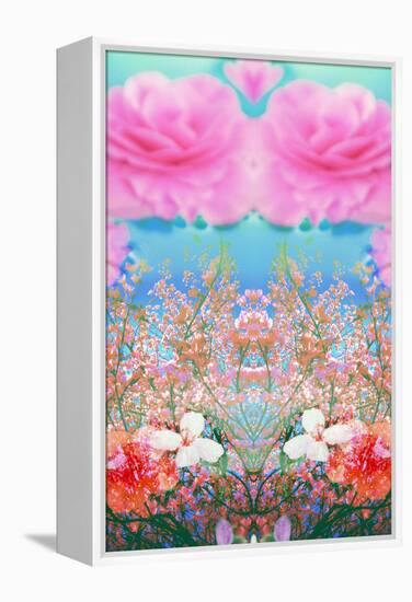 A Floral Montage of Flowers and Trees-Alaya Gadeh-Framed Premier Image Canvas