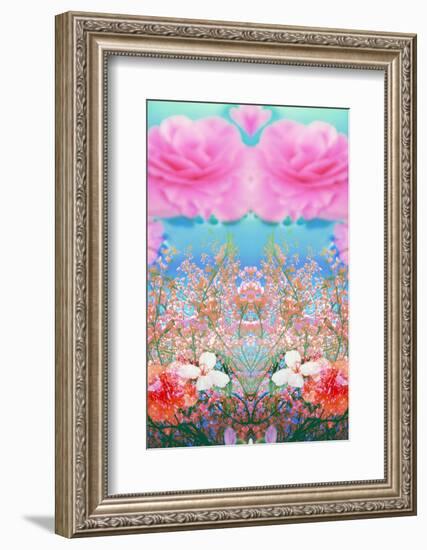 A Floral Montage of Flowers and Trees-Alaya Gadeh-Framed Photographic Print