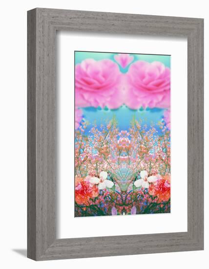 A Floral Montage of Flowers and Trees-Alaya Gadeh-Framed Photographic Print