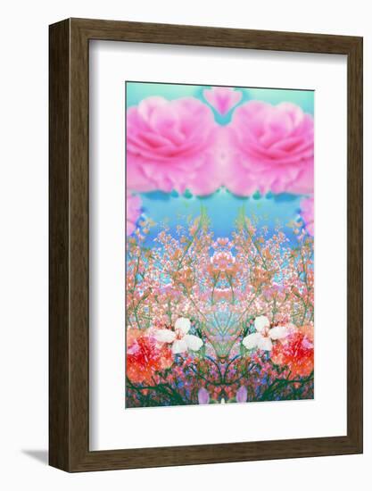 A Floral Montage of Flowers and Trees-Alaya Gadeh-Framed Photographic Print