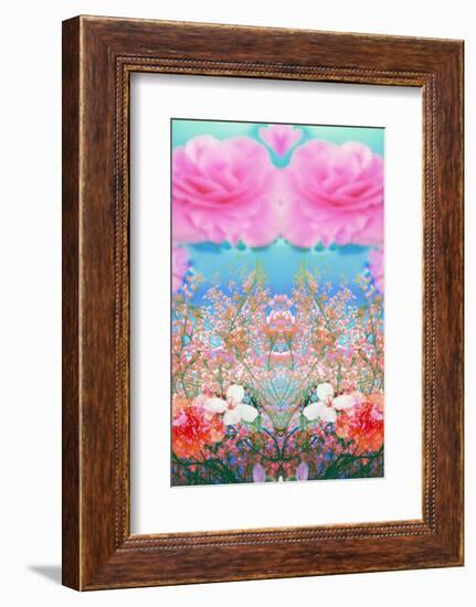 A Floral Montage of Flowers and Trees-Alaya Gadeh-Framed Photographic Print