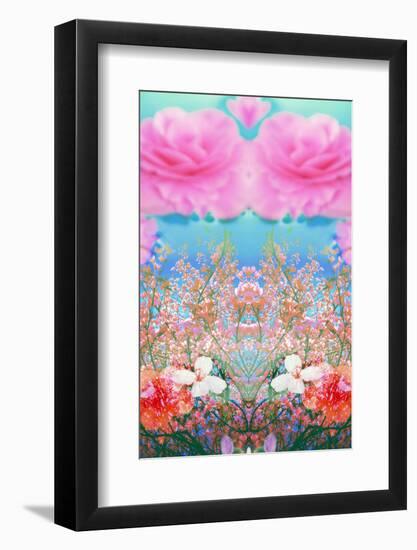 A Floral Montage of Flowers and Trees-Alaya Gadeh-Framed Photographic Print