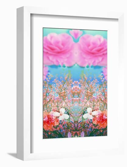 A Floral Montage of Flowers and Trees-Alaya Gadeh-Framed Photographic Print