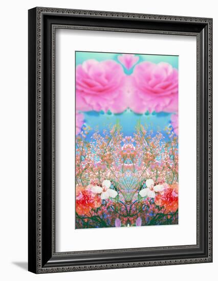 A Floral Montage of Flowers and Trees-Alaya Gadeh-Framed Photographic Print