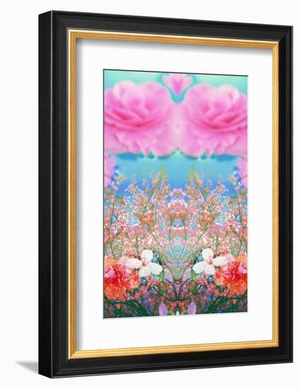 A Floral Montage of Flowers and Trees-Alaya Gadeh-Framed Photographic Print