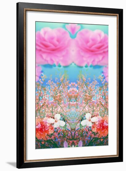 A Floral Montage of Flowers and Trees-Alaya Gadeh-Framed Photographic Print