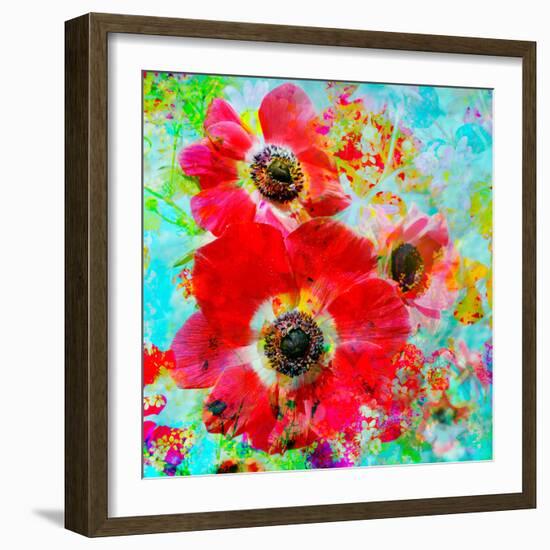 A Floral Montage with Anemones-Alaya Gadeh-Framed Photographic Print