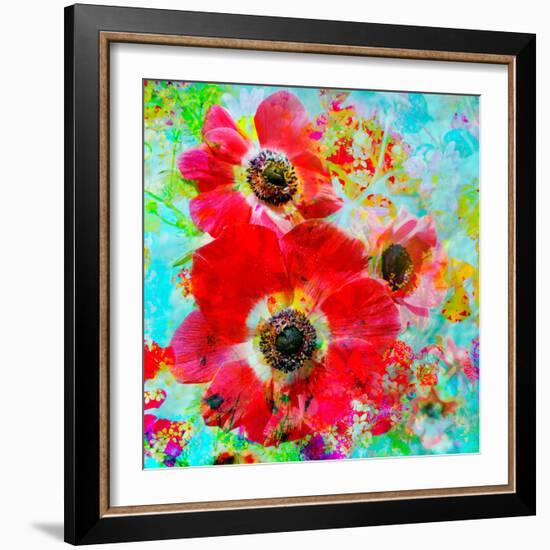 A Floral Montage with Anemones-Alaya Gadeh-Framed Photographic Print