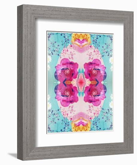 A Floral Montage with Blossoms and Ornaments from Spring Knots-Alaya Gadeh-Framed Photographic Print