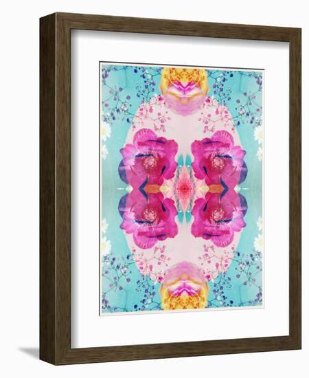 A Floral Montage with Blossoms and Ornaments from Spring Knots-Alaya Gadeh-Framed Photographic Print