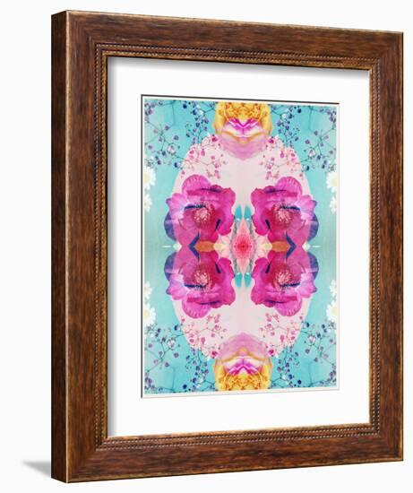 A Floral Montage with Blossoms and Ornaments from Spring Knots-Alaya Gadeh-Framed Photographic Print