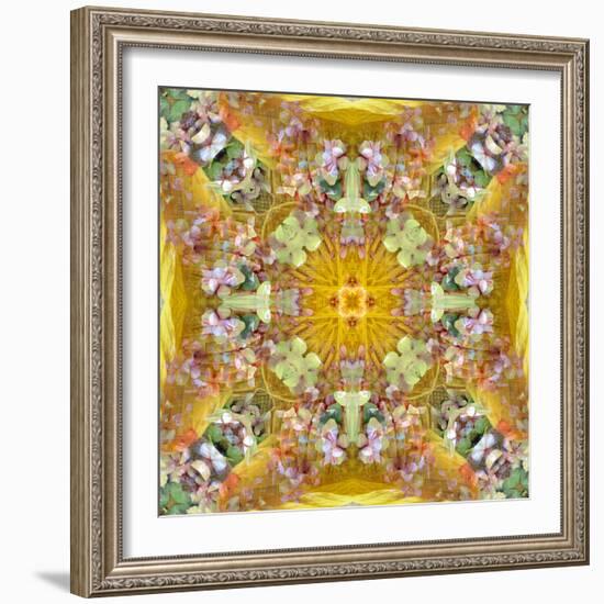 A Floral Montage with Leafes-Alaya Gadeh-Framed Photographic Print