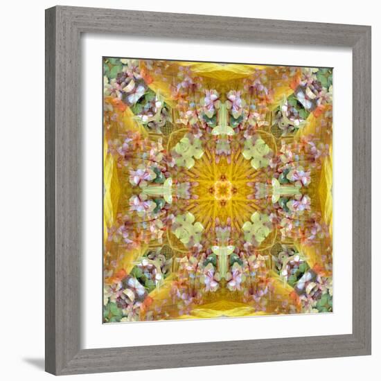 A Floral Montage with Leafes-Alaya Gadeh-Framed Photographic Print