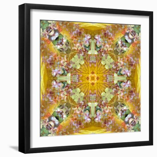 A Floral Montage with Leafes-Alaya Gadeh-Framed Photographic Print