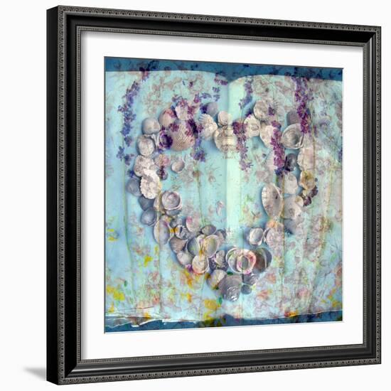 A Floral Montage with Seashells-Alaya Gadeh-Framed Photographic Print