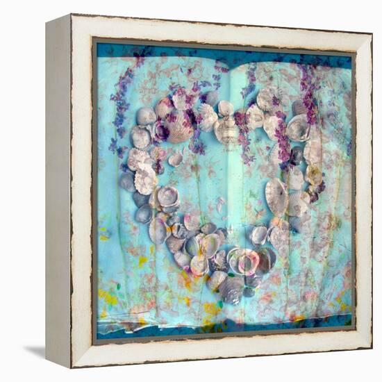 A Floral Montage with Seashells-Alaya Gadeh-Framed Premier Image Canvas