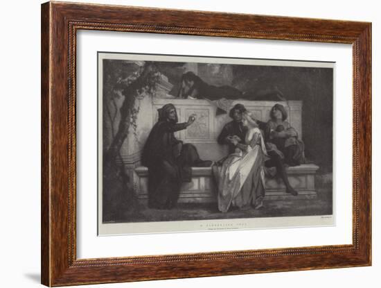 A Florentine Poet-Alexandre Cabanel-Framed Giclee Print