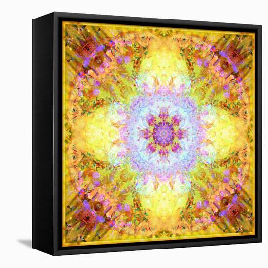 A Flower Mandala, Photographic Layer Work from Flowers-Alaya Gadeh-Framed Premier Image Canvas