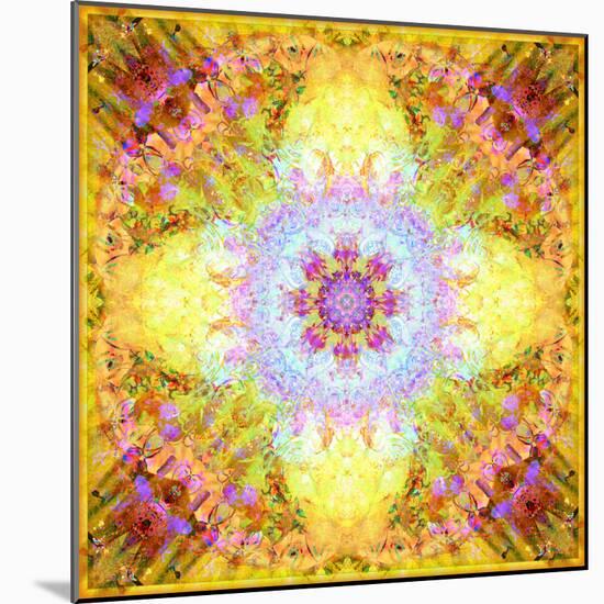 A Flower Mandala, Photographic Layer Work from Flowers-Alaya Gadeh-Mounted Photographic Print